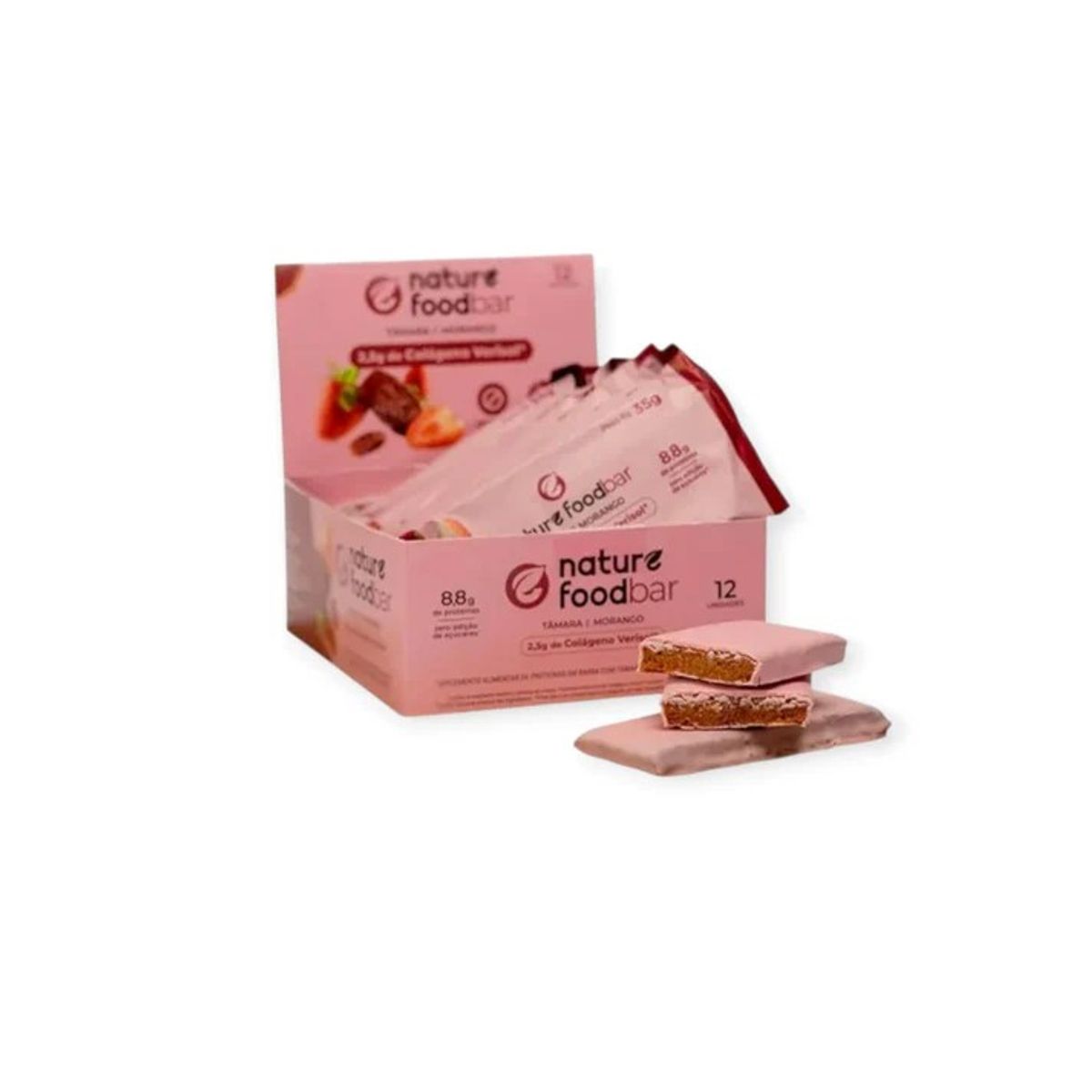 GENERICO - BOX 12 BARRAS DE PROTEINA COLAGENO VERISOL - NATURE FOOD