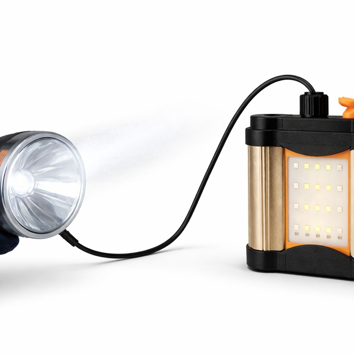 EL GENERAL - Linterna Minera Led Recargable Con Arnés Y Filtros