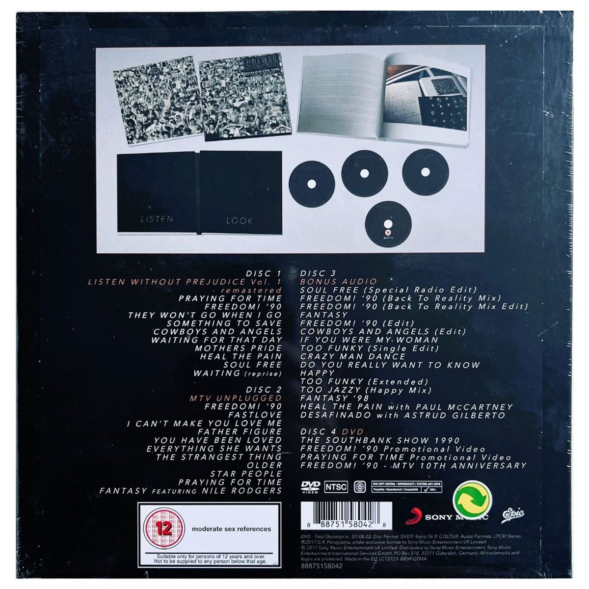 GENERICO - GEORGE MICHAEL - LISTEN WITHOUT PREJUDICE + MTV UNPLUGGED (3CD+DVD) 