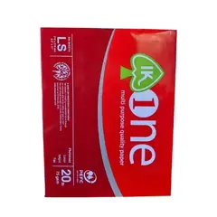 GENERICO - Resma Papel Carta Blanco Fotocopia 75g Impresión 500 Hojas One Ik Multipropósito Iso Aproval