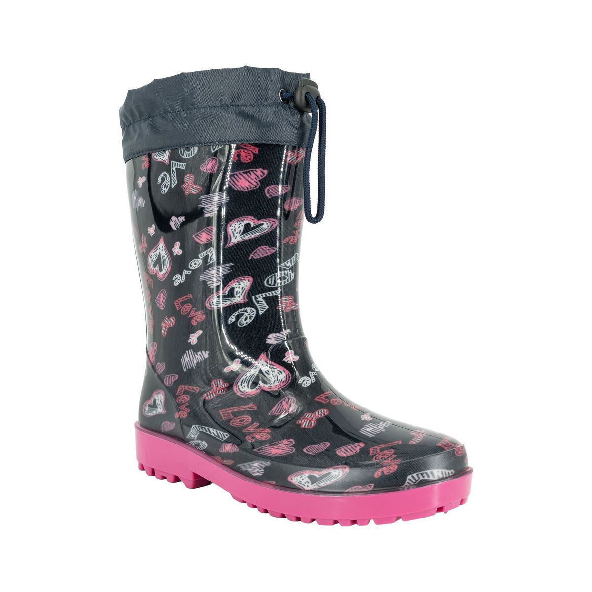 BAMBOO - Bota de Agua con Polar Niña Azul Mica Bamboo