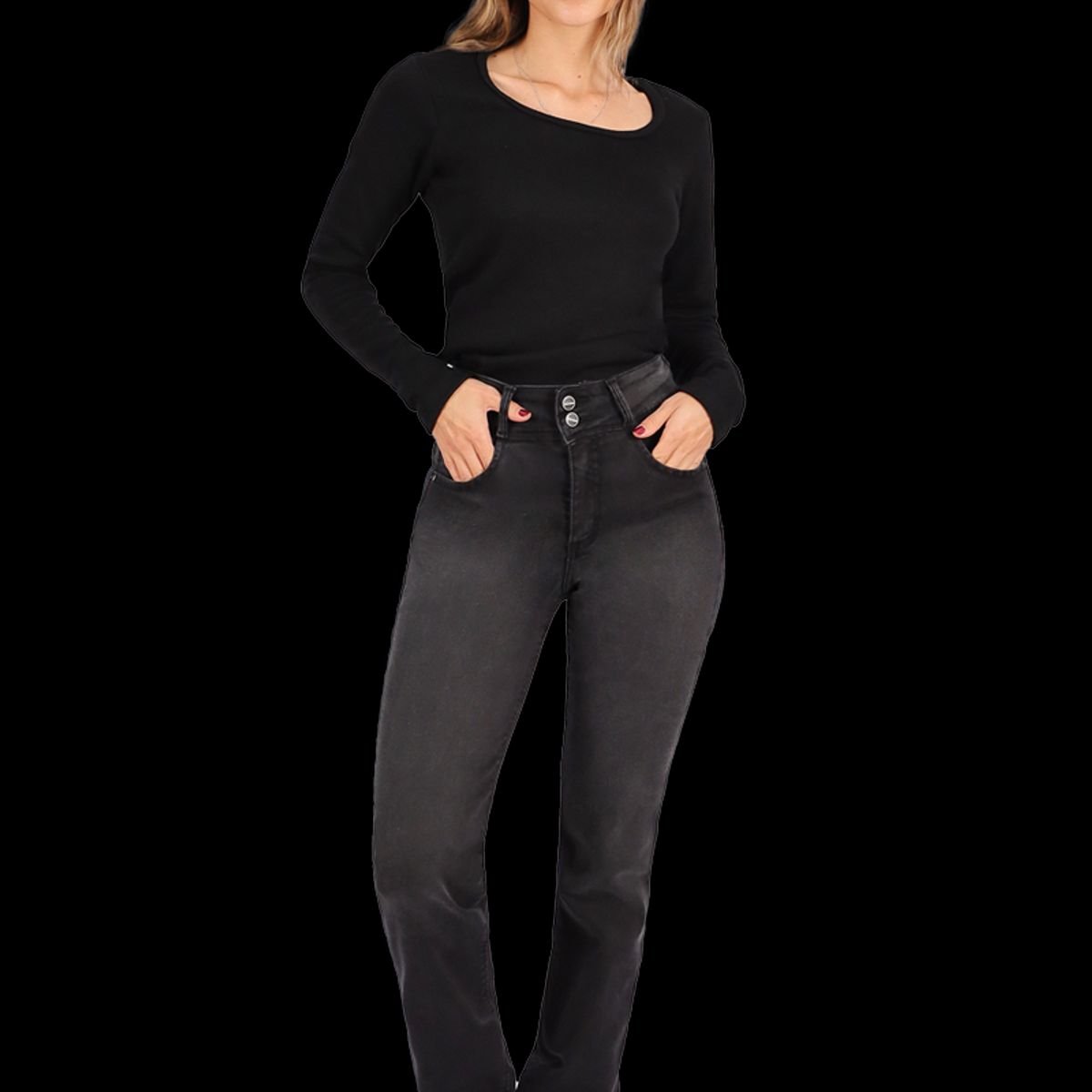 DIVINO JEANS - Jeans Pola III Negro Divino Jeans