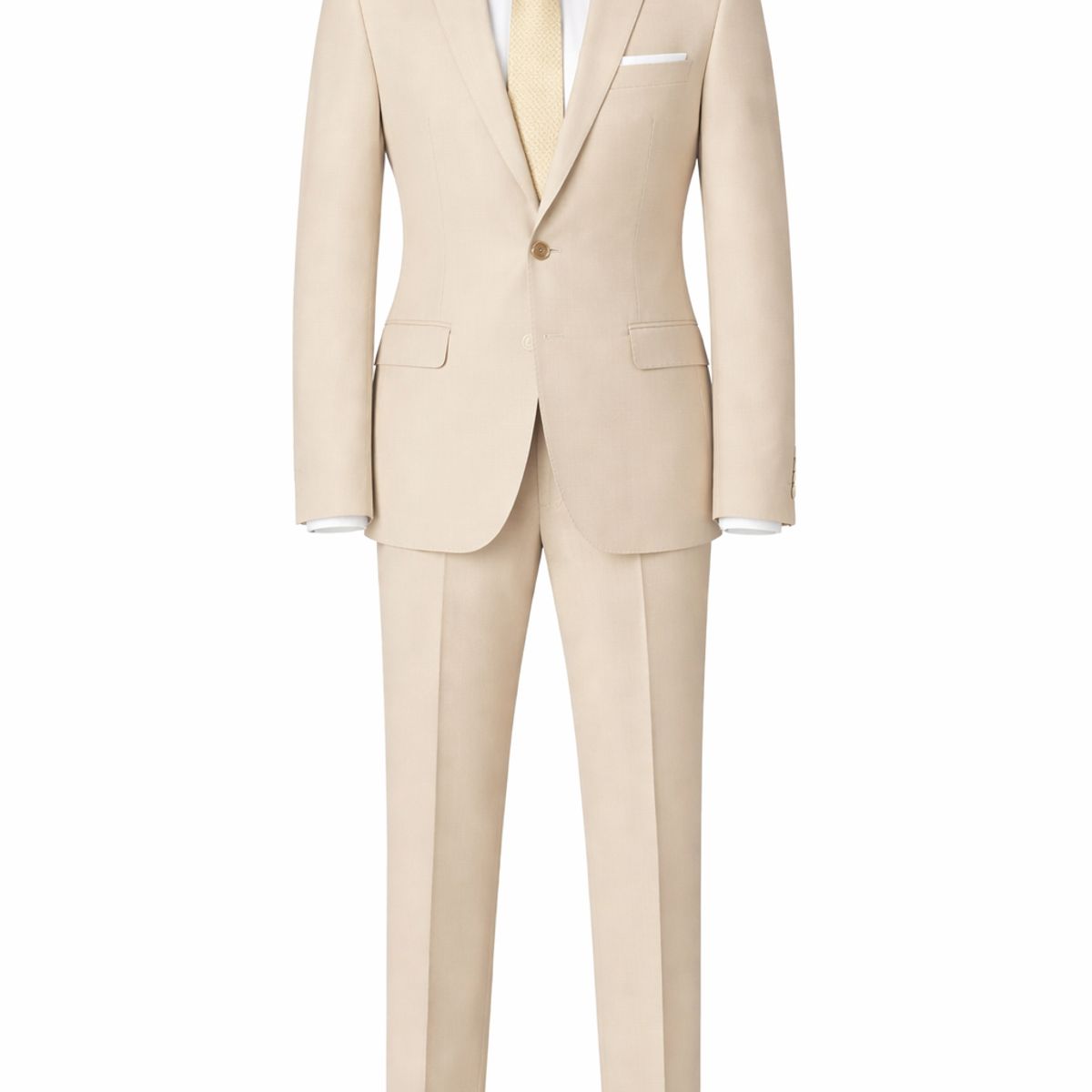 XPRESS RECHARGE - Traje Formal Beige Hombre Slim Fit 2 Piezas