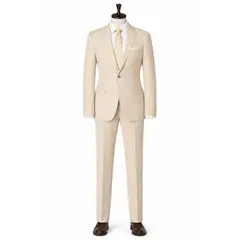 XPRESS RECHARGE - Traje Formal Beige Hombre Slim Fit 2 Piezas