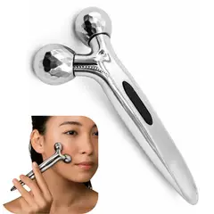 GENERICO - Masajeador Facial Corporal 3D Rodillo Reafirmante Antiestrés