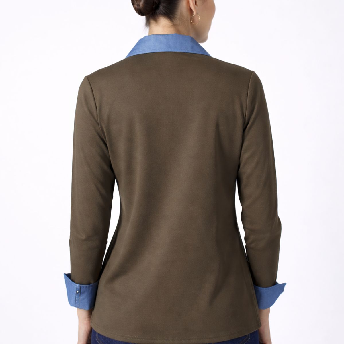 TENTATION - Blusa Con Aplicación Verde Tentation