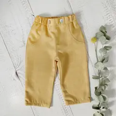 WAWA BABY DESIGN - Pantalón Bibi Mostaza Algodón Pima Bebé