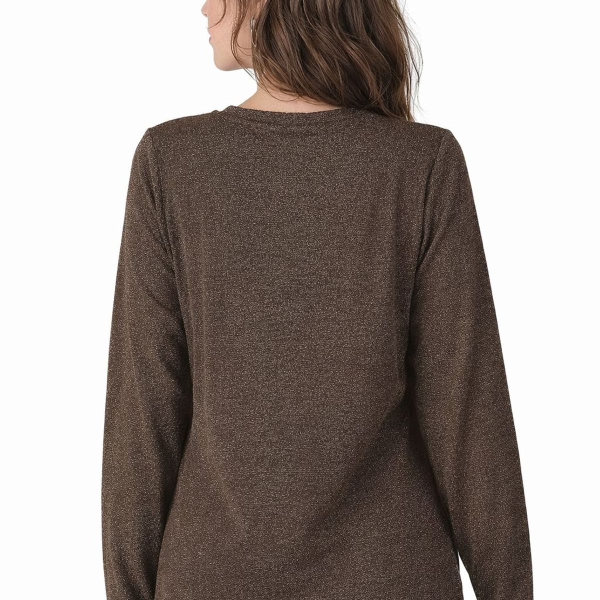 TENTATION - Polera Printer Lurex Café Tentation