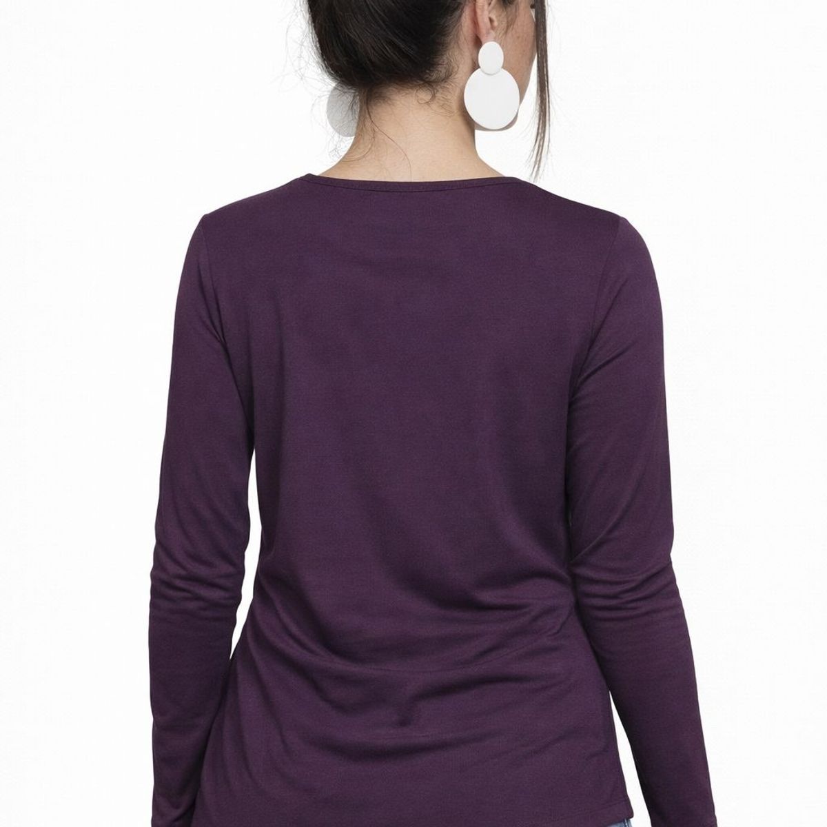 TENTATION - Polera Morada Con Flores Tentation