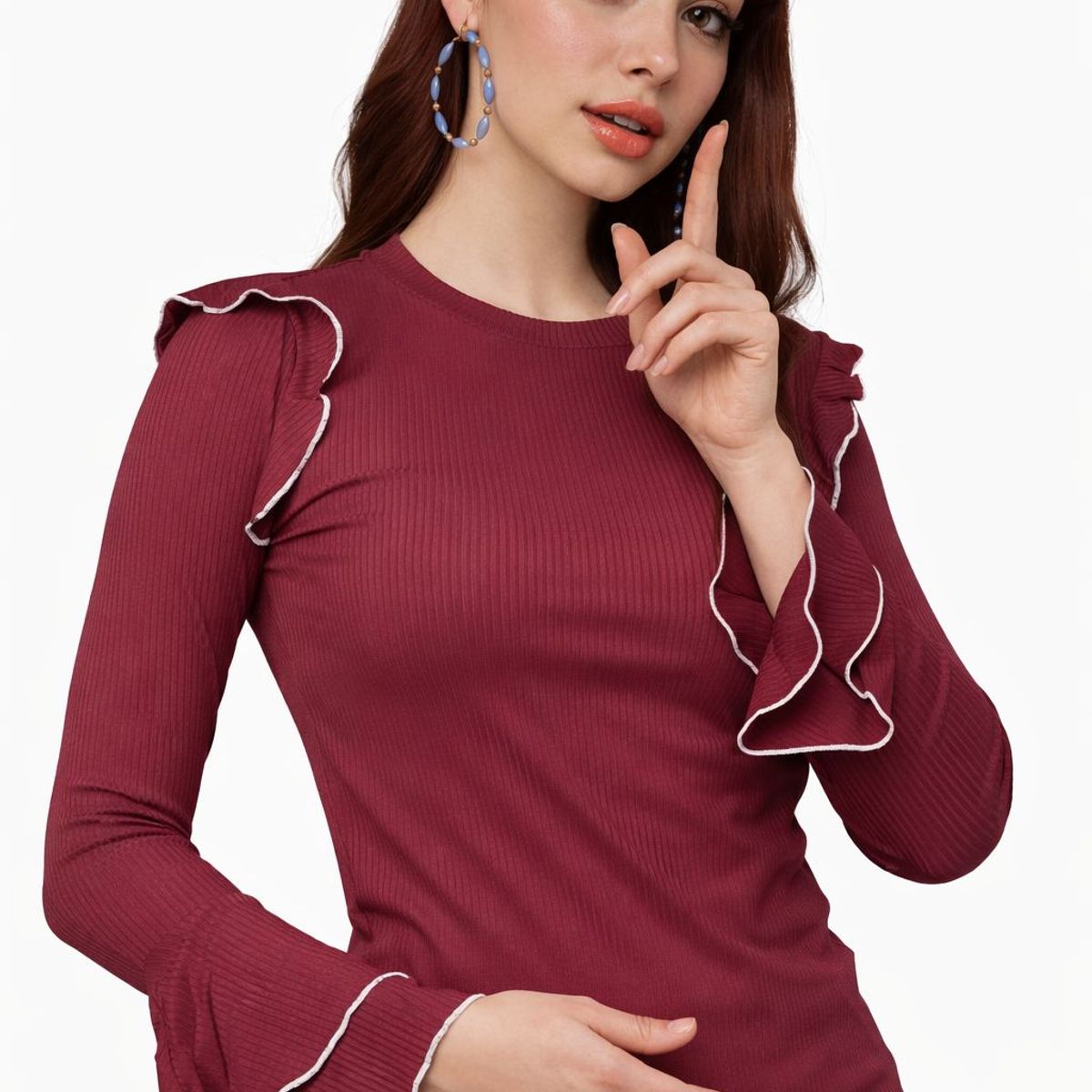 TENTATION - Polera Vuelos Burdeo Tentation
