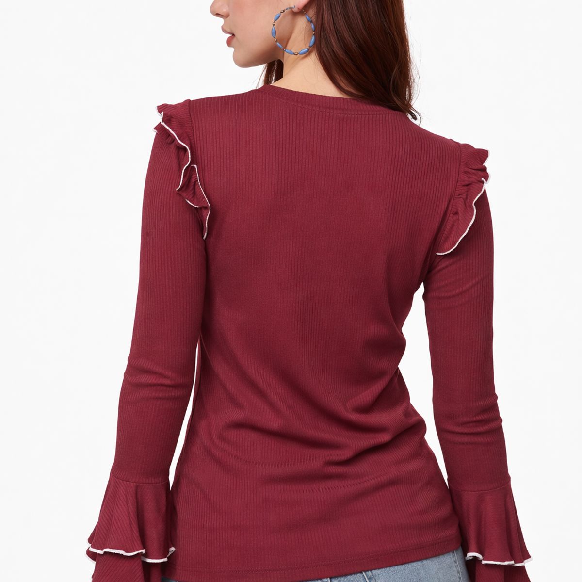 TENTATION - Polera Vuelos Burdeo Tentation