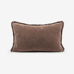 ROSEN - Funda Cojín Velvet Flecos Mokka 60X40 cm