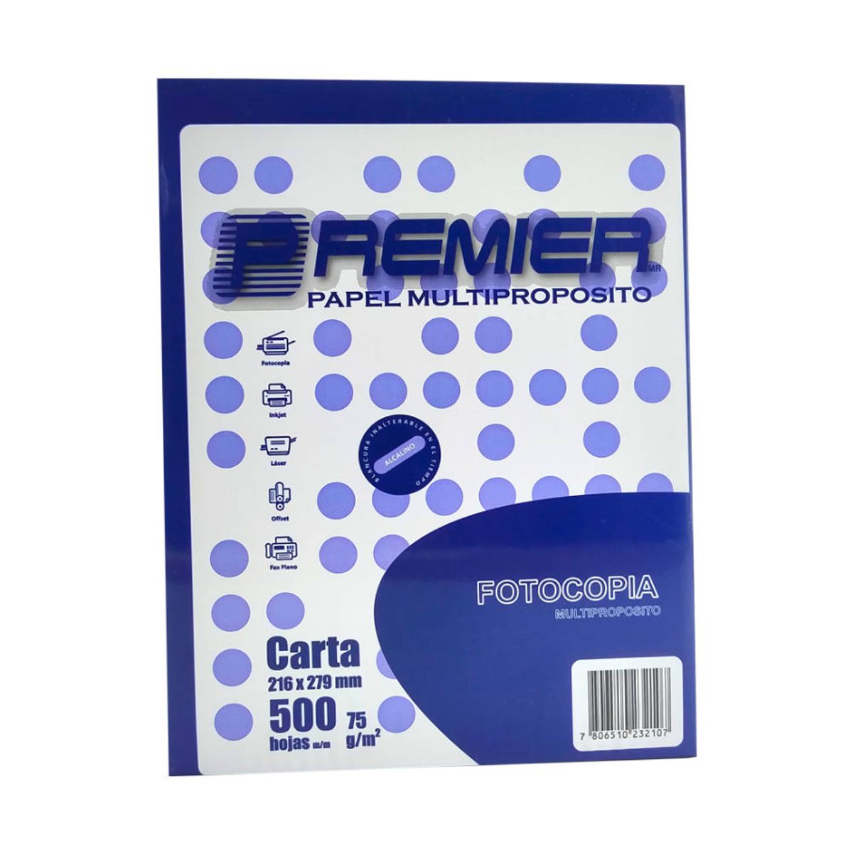PREMIER - Resma Papel Fotocopia CARTA 75gr. PREMIER