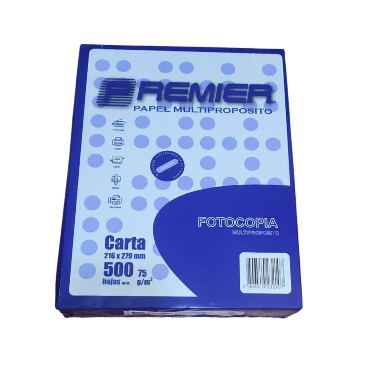PREMIER - Resma Papel Fotocopia CARTA 75gr. PREMIER