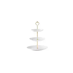 CAP DOR - Plato Tres Niveles Blanco