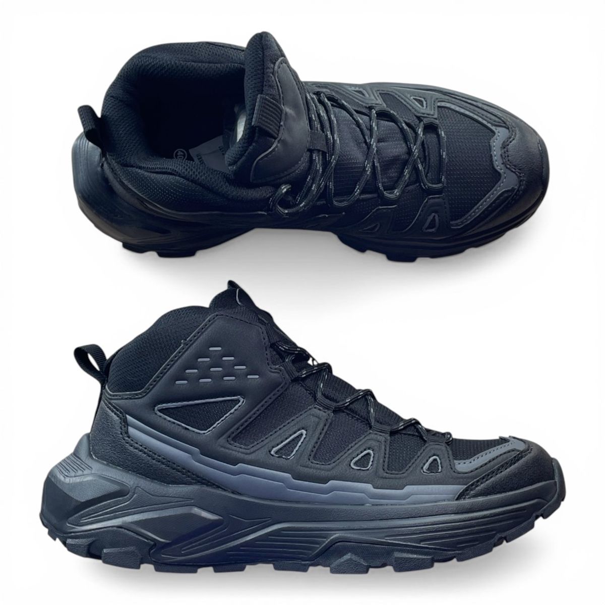 CARBIN - Zapatillas Botín Hombre Trekking Outdoor Antideslizante Cómodas