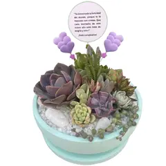 GENERICO - Macetero Martina Verde Menta Paila 20cm.