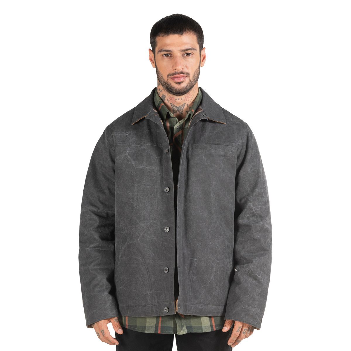 PANAMA JACK - Chaqueta Hombre Waxed Gris PJH021M Panama Jack