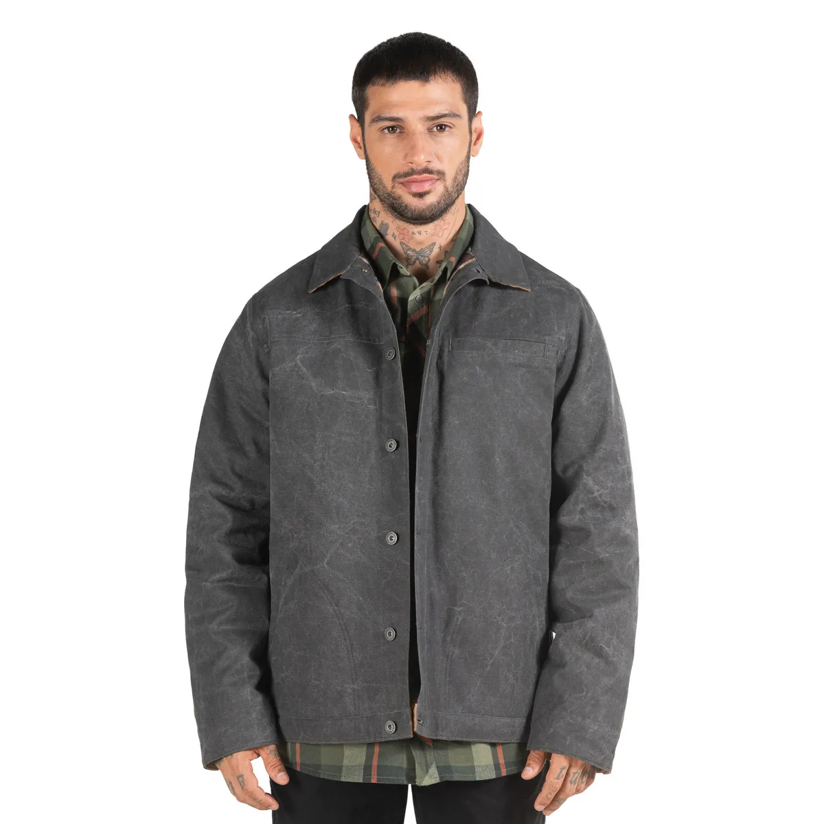 PANAMA JACK - Chaqueta Hombre Waxed Gris PJH021M Panama Jack