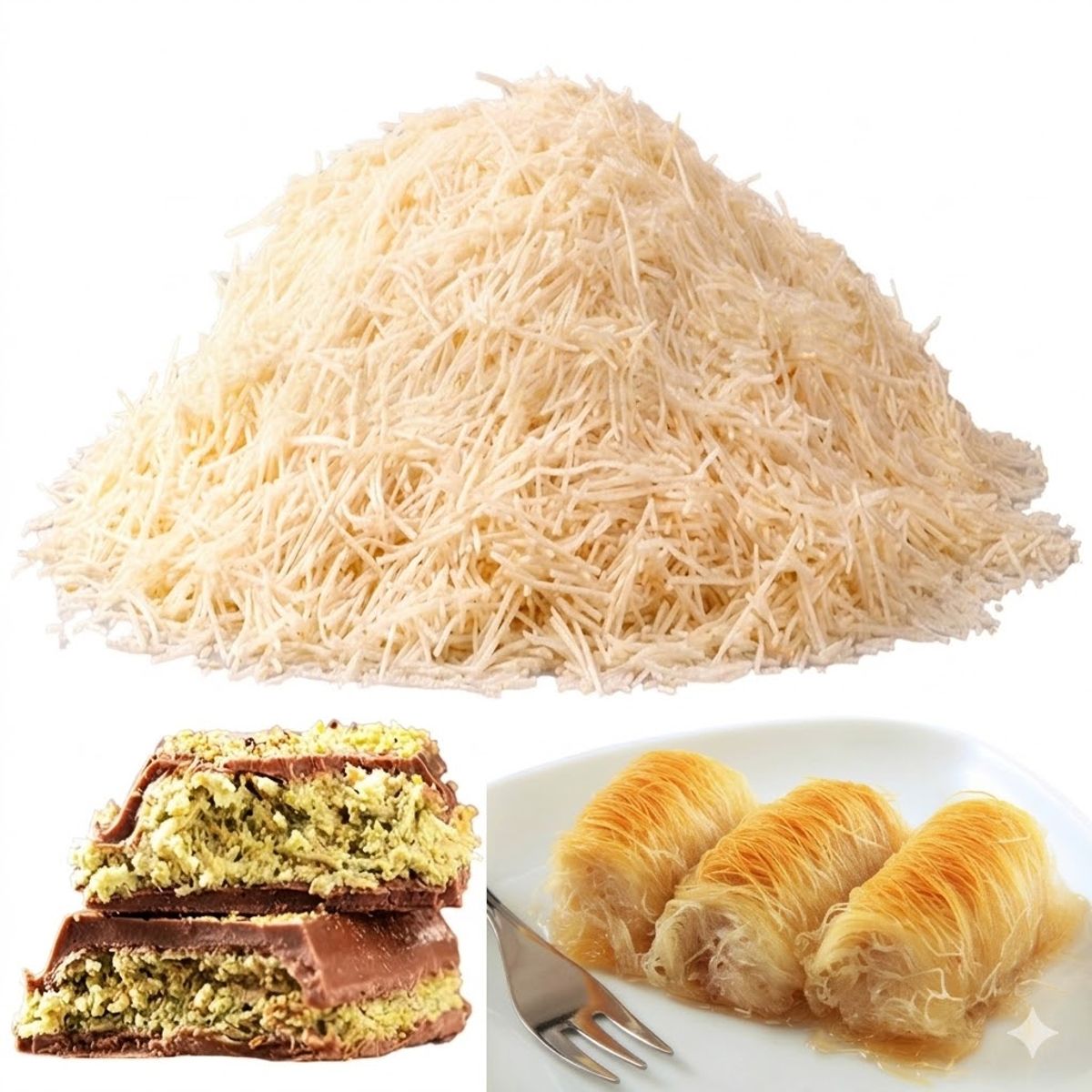 GENERAL - Pasta O Masa Filo Para Kataifi Chocolate Dubai Baklava 500g