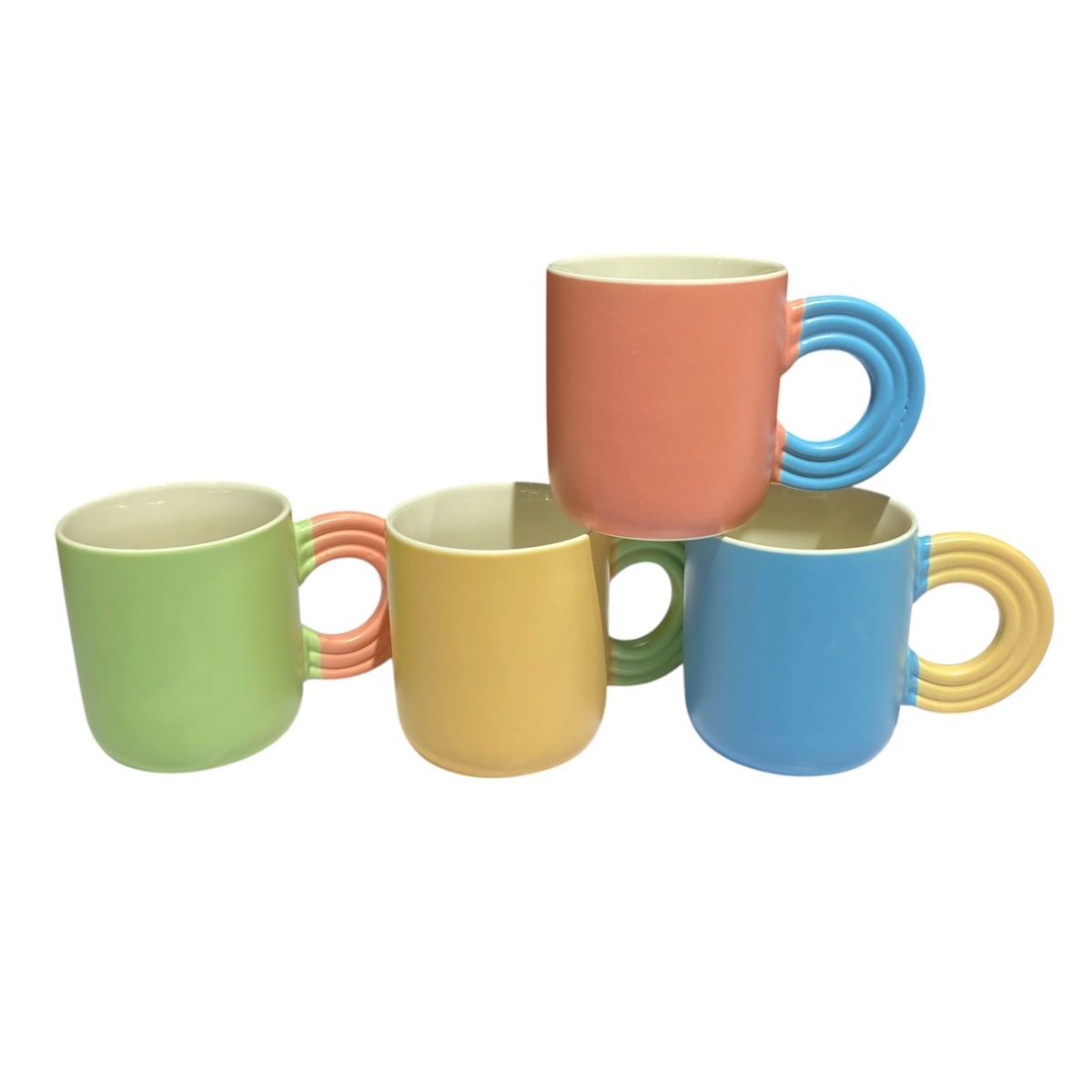 GENERICO - pack de 4 unidades  tazas  estio bohemio