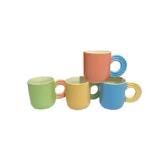 GENERICO - Pack de 4 unidades tazas estio bohemio