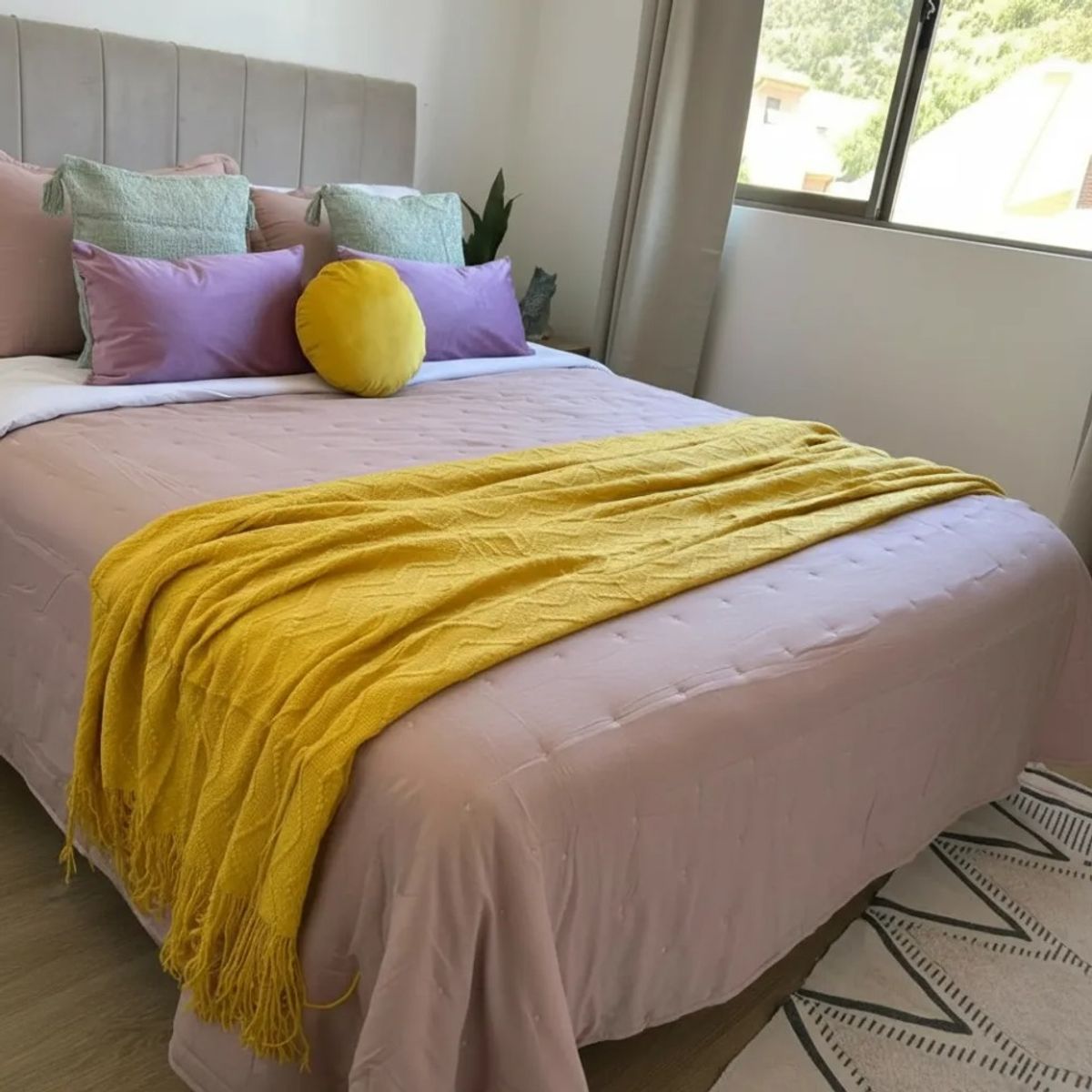 TODOHOGAR SANTIAGO DE CHILE - Set Renovación Verano Dormitorio 7 piezas  – Plaza media