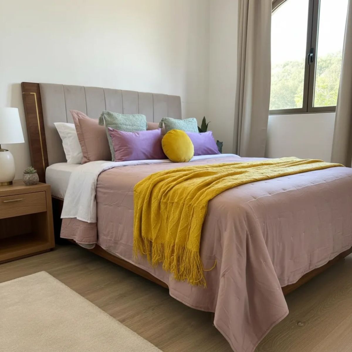 TODOHOGAR SANTIAGO DE CHILE - Set Renovación Verano Dormitorio 7 piezas  – Plaza media