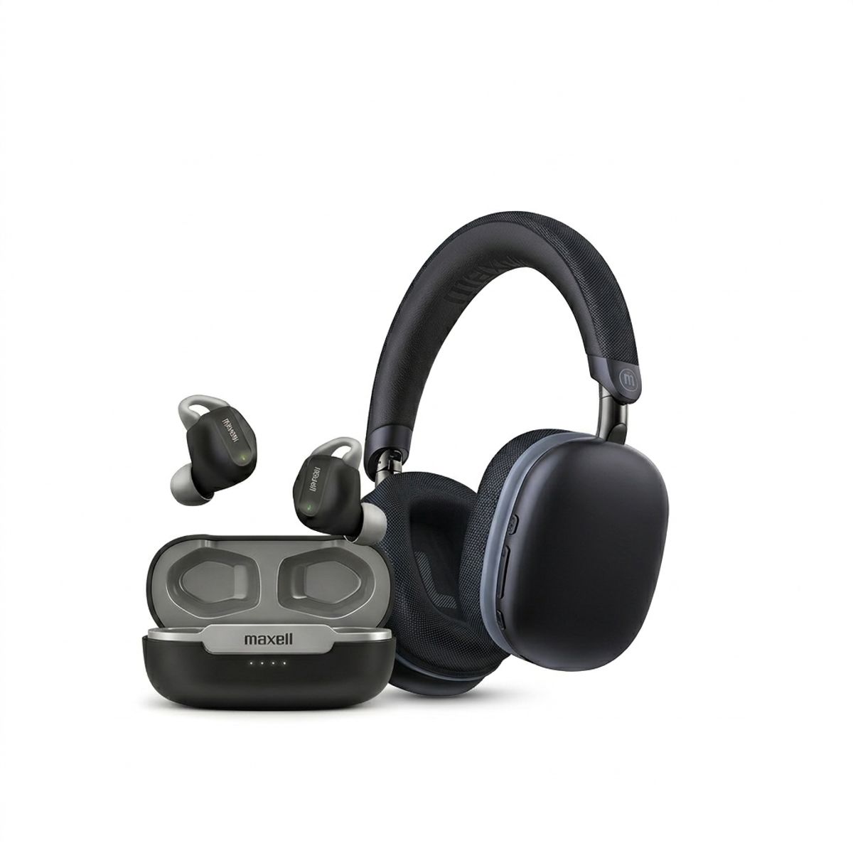 MAXELL - Pack Audífonos Maxell Inalámbricos Bluetooth MXPODS Negro