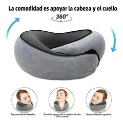 GENERICO - Almohada Para Dormir Cervical Viaje Cojin De Cuello + Bolso