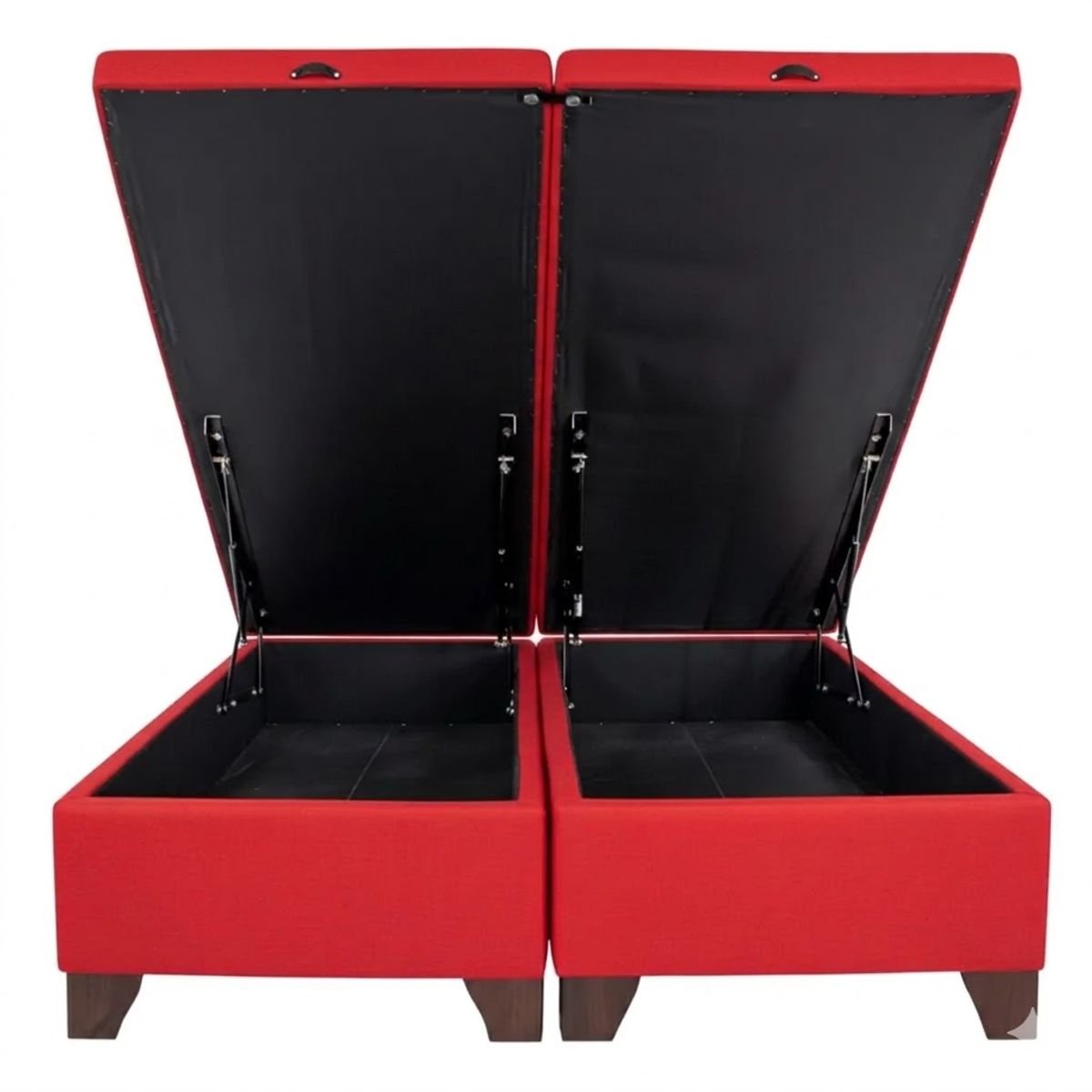 GENERICO - Bases De Camas 2 Plaza Baul 190x150cm ROJO