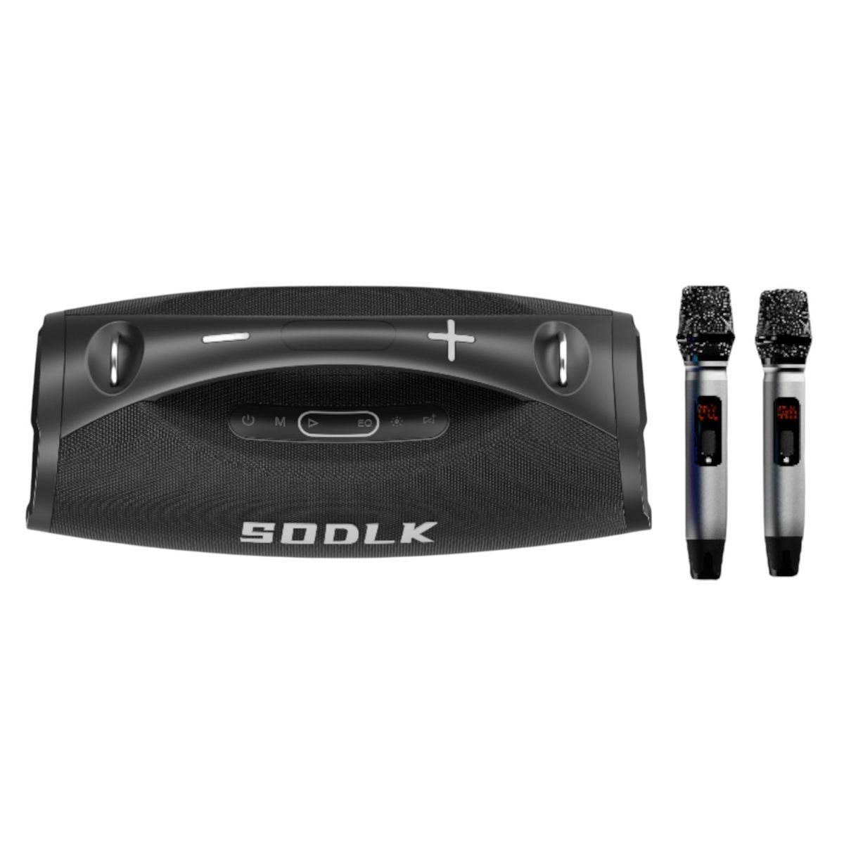 CASTLETEC - Parlante Altavoz Bluetooth 5.3 Karaoke 2 Mic 200W 20000mAh IPX7 TWS SODLK S1615