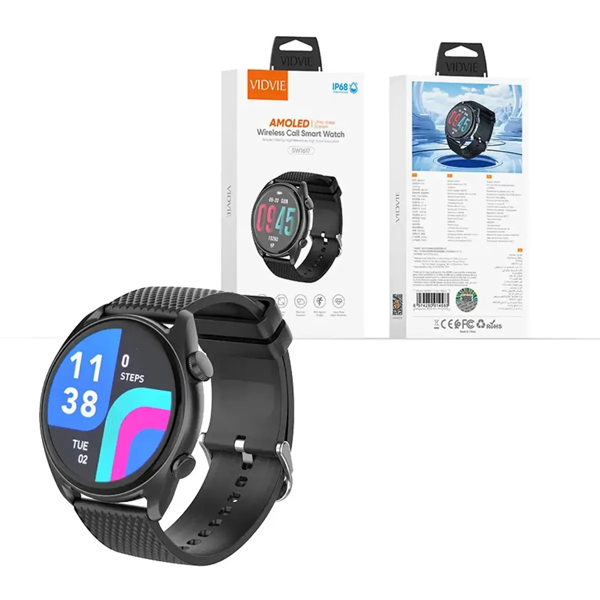 GENERICO - Smartwatch Deportivo Reloj Inteligente Pantalla 1.43 Amoled Vidvie Sw1617 IP68 - Iphone/ Android