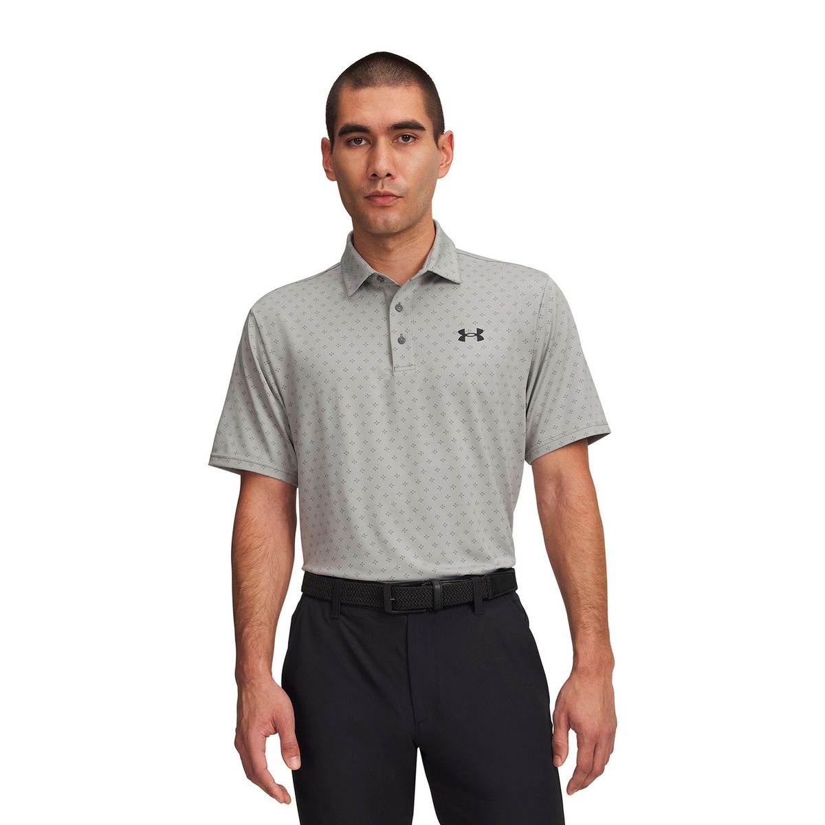 UNDER ARMOUR - Polera M/C UA Playoff 3.0 Printed Verde Hombre UNDER ARMOUR