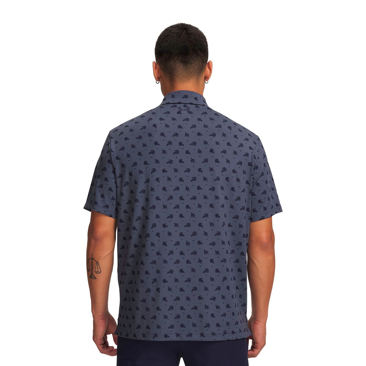 UNDER ARMOUR - Polera M/C UA Playoff 3.0 Printed Gris Hombre UNDER ARMOUR