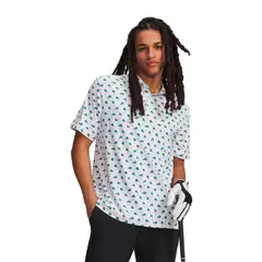 UNDER ARMOUR - Polera M/C UA Playoff 3.0 Printed Blanco Hombre