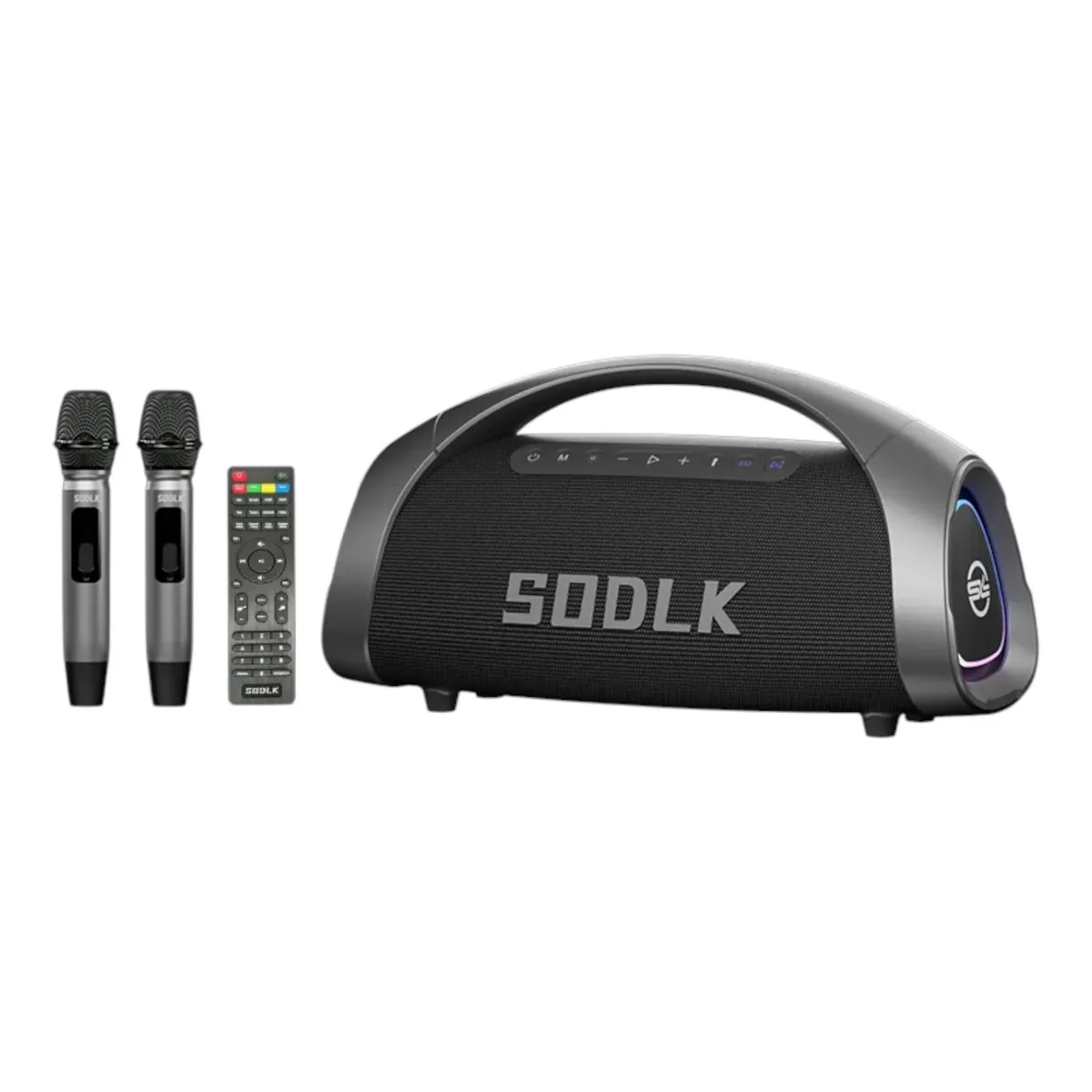 CASTLETEC - Parlante Altavoz Bluetooth 5.3 Karaoke 2 Mic 320W 30000mAh IPX6 TWS SODLK S1617