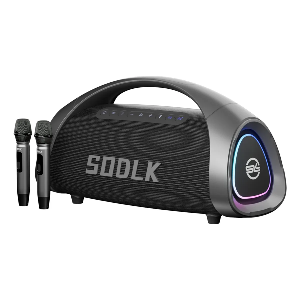 CASTLETEC - Parlante Altavoz Bluetooth 5.3 Karaoke 2 Mic 320W 30000mAh IPX6 TWS SODLK S1617