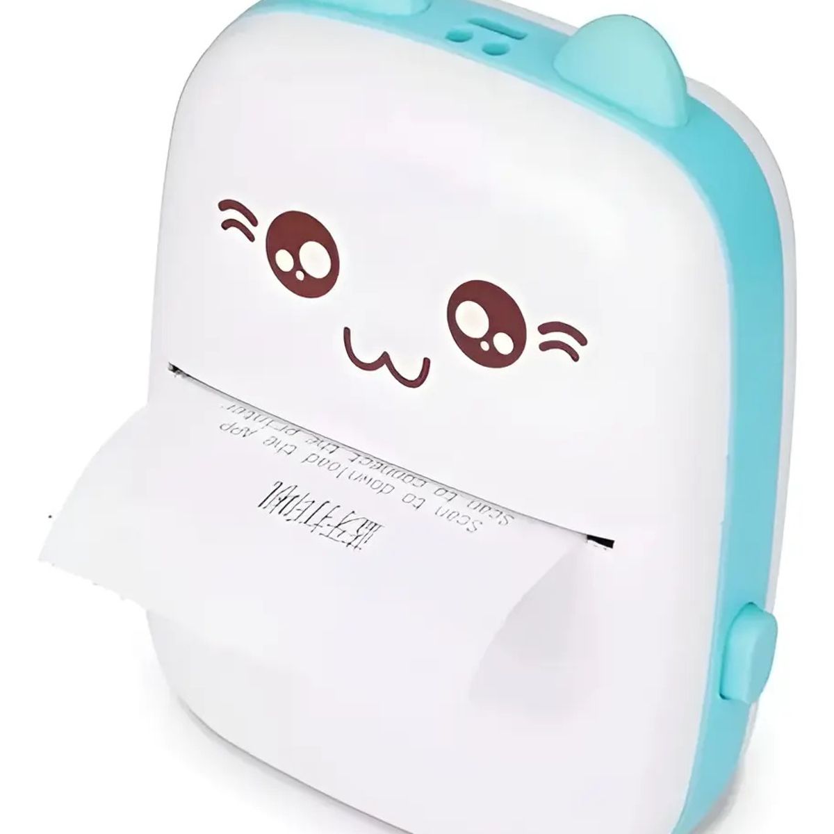 GENERICO - Impresora Sublimación Atena Mini Gato Infantil Bluetooth Blanca Portátil