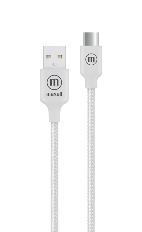 Cable Trenzado USB a USB C 2 Metros Carga Rapida Blanco