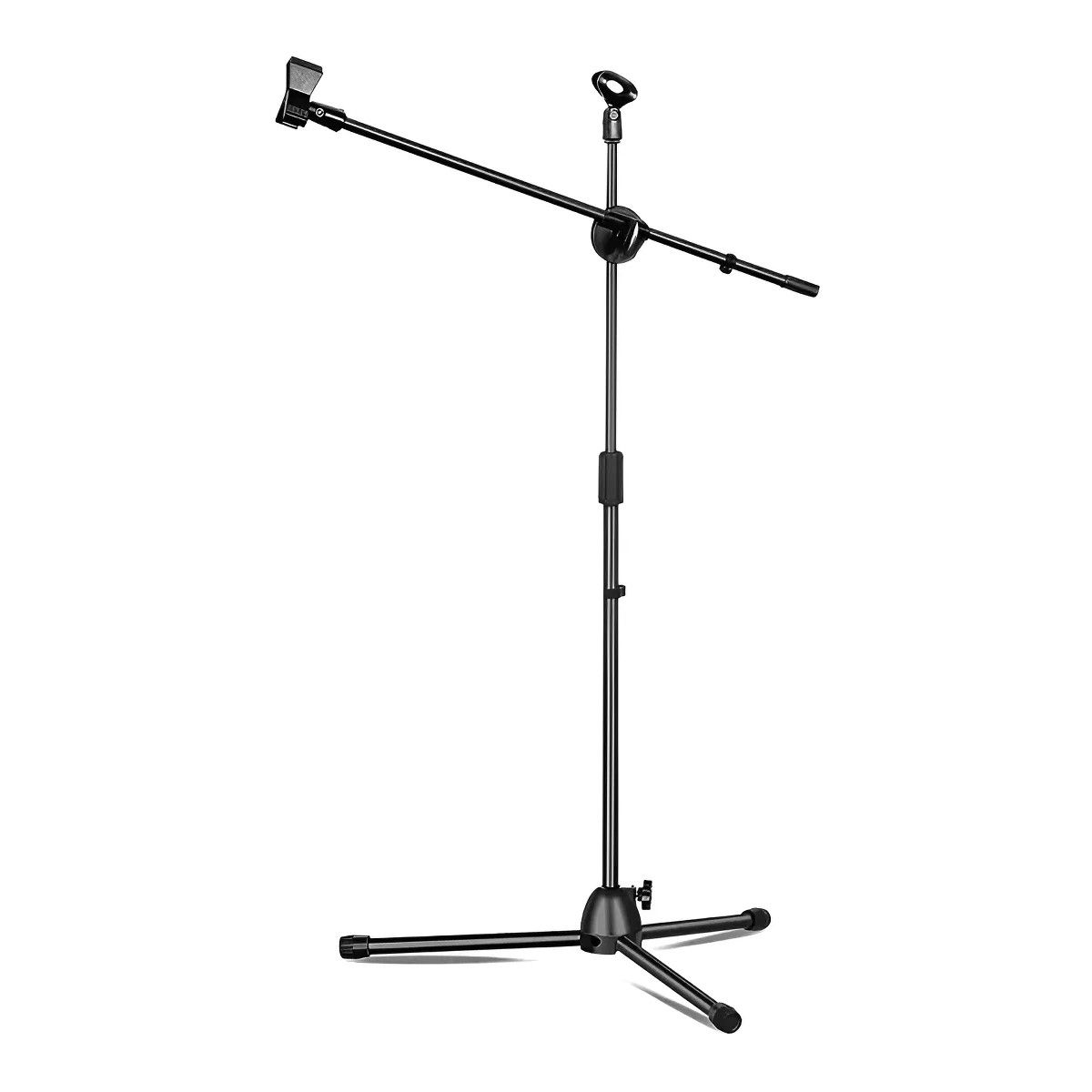 GENERICO - Atril Microfono Pedestal Con Boom Ajustable Profesional Color Negro BELUG