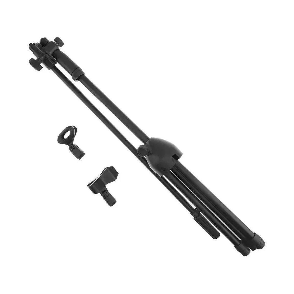 GENERICO - Atril Microfono Pedestal Con Boom Ajustable Profesional Color Negro BELUG
