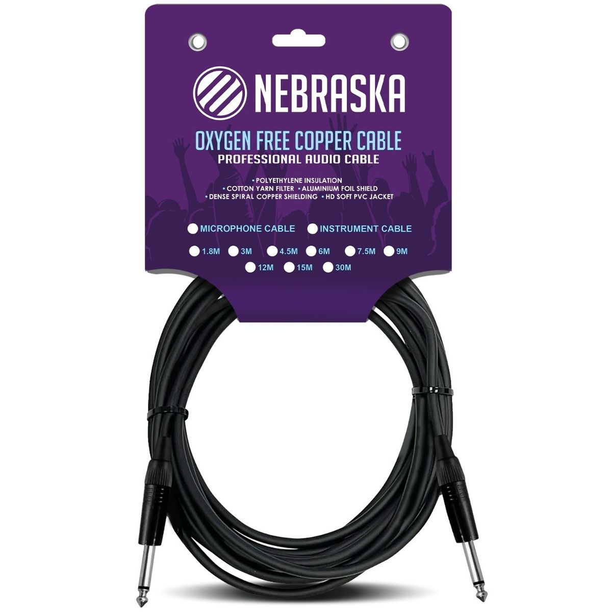 GENERICO - Cable para Instrumentos 6 Metros Nebraska GJJ-6