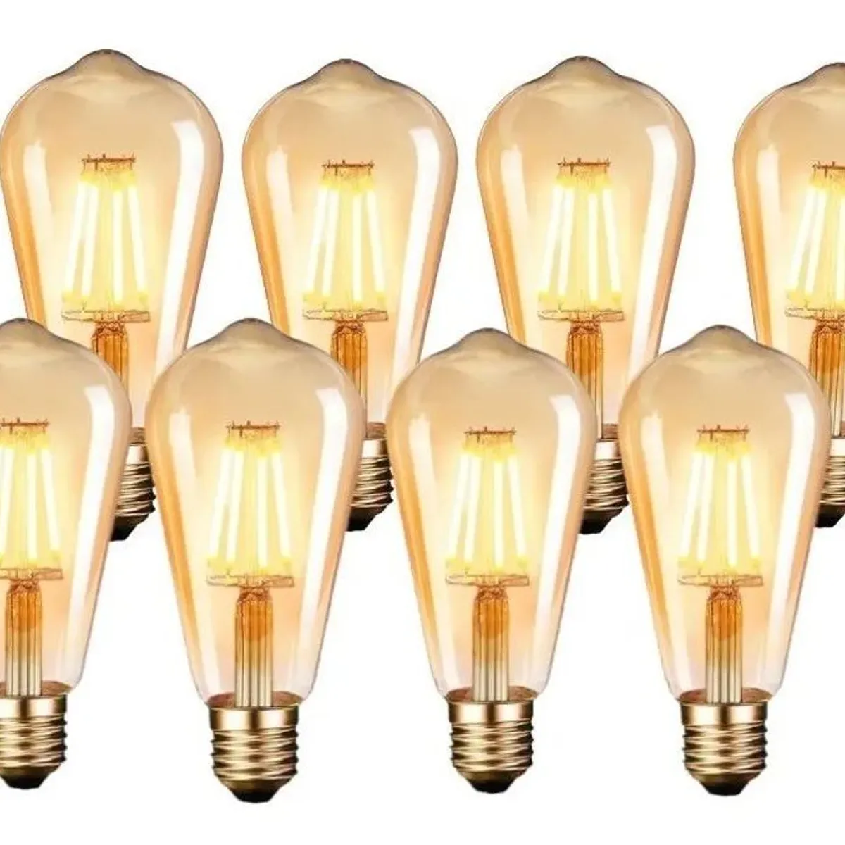GENERICO - Pack X10 Ampolletas Filamento Led Edison 4w Retro Vintage Lu Luz Luz cálida