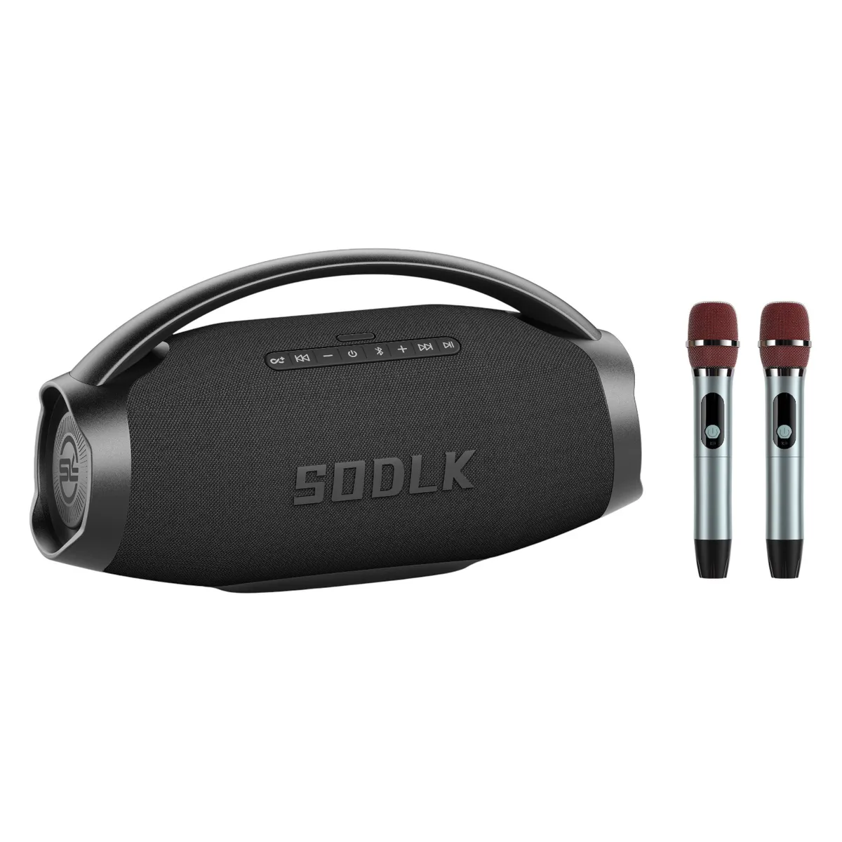 CASTLETEC - Parlante Altavoz Bluetooth 5.3 Karaoke 2 Mic 320W 18000mAh IPX6 TWS SODLK S1619