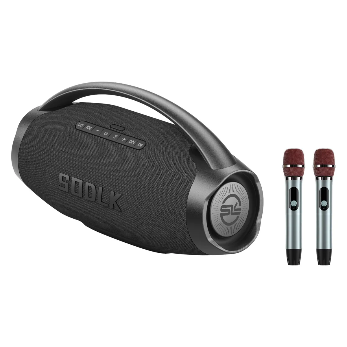 CASTLETEC - Parlante Altavoz Bluetooth 5.3 Karaoke 2 Mic 320W 18000mAh IPX6 TWS SODLK S1619