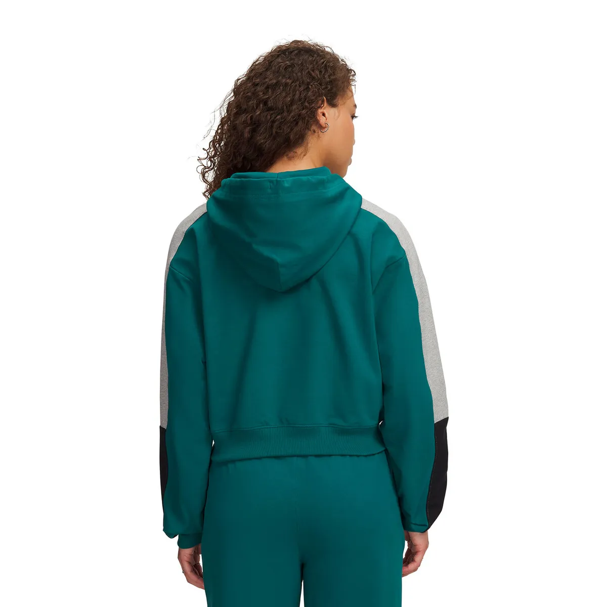 UNDER ARMOUR - Poleron UA Sport Terry Trend Verde Mujer UNDER ARMOUR