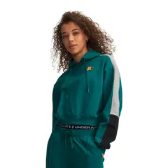 UNDER ARMOUR - Poleron UA Sport Terry Trend Verde Mujer