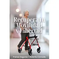 MOVI - Burrito Ortopédico Plegable con Frenos, Asiento y Canasta - Andador 4 Ruedas para Adultos Mayores