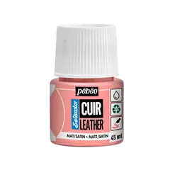 PEBEO - Pintura Para Cuero Frasco 45 Ml Setacolor Cuir Color 07 - Rosa Sakura